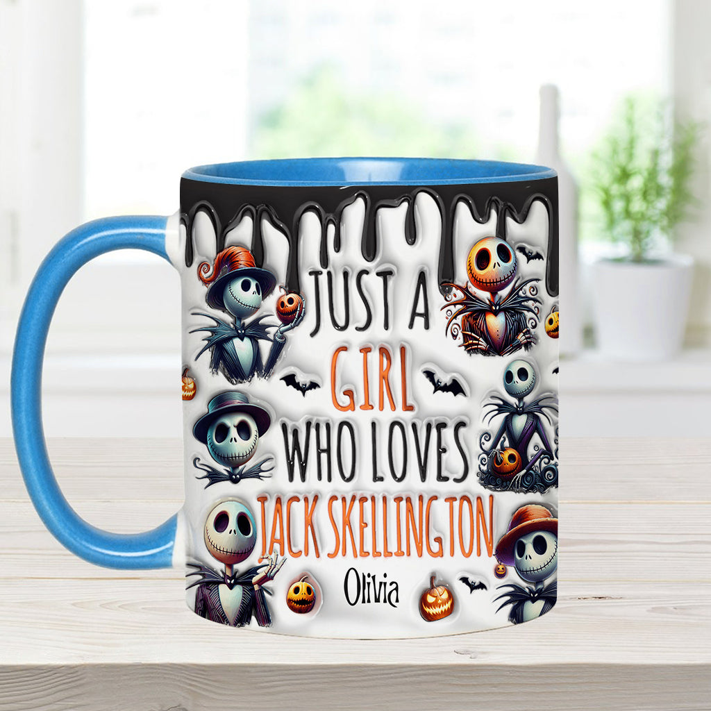 Just A Girl Who Loves Nightmare - Personalized Nightmare Accent Mug
