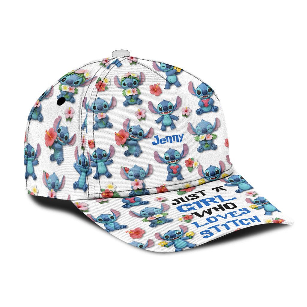 Just A Girl Who Loves Ohana - Personalized Ohana Classic Cap