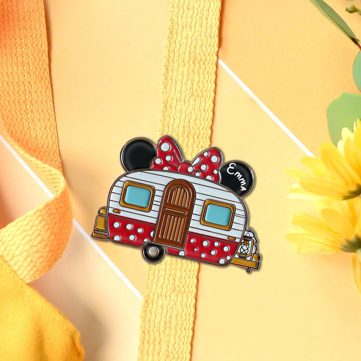 Outdoor Adventure Mouse Couple - Personalized Mouse Pin