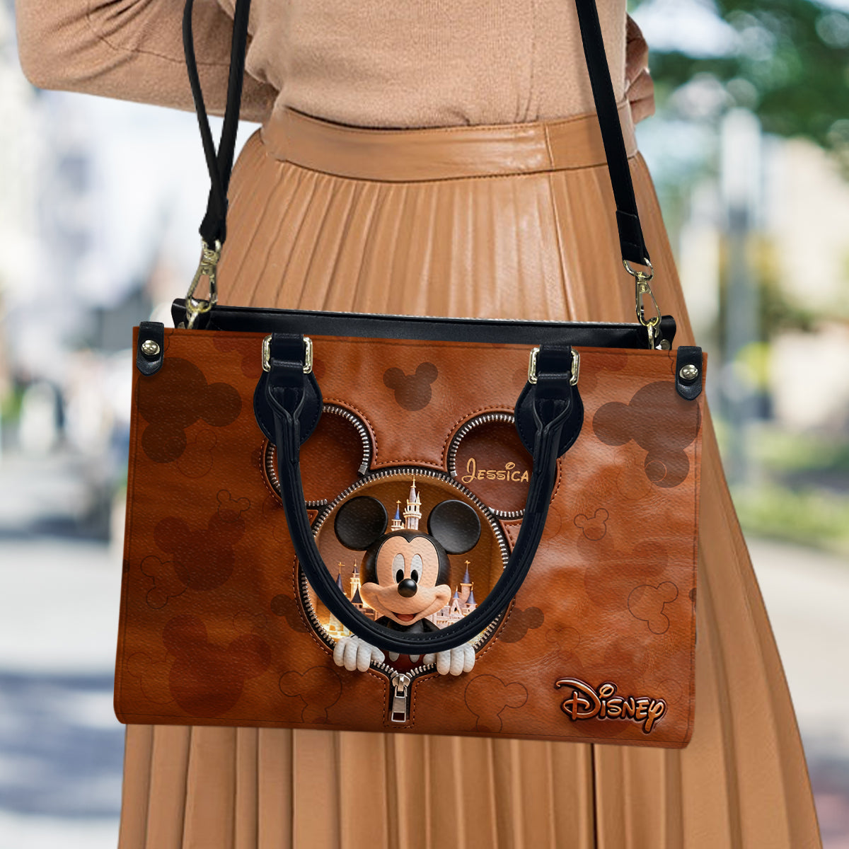 Magical Moments - Personalized Mouse Leather Handbag