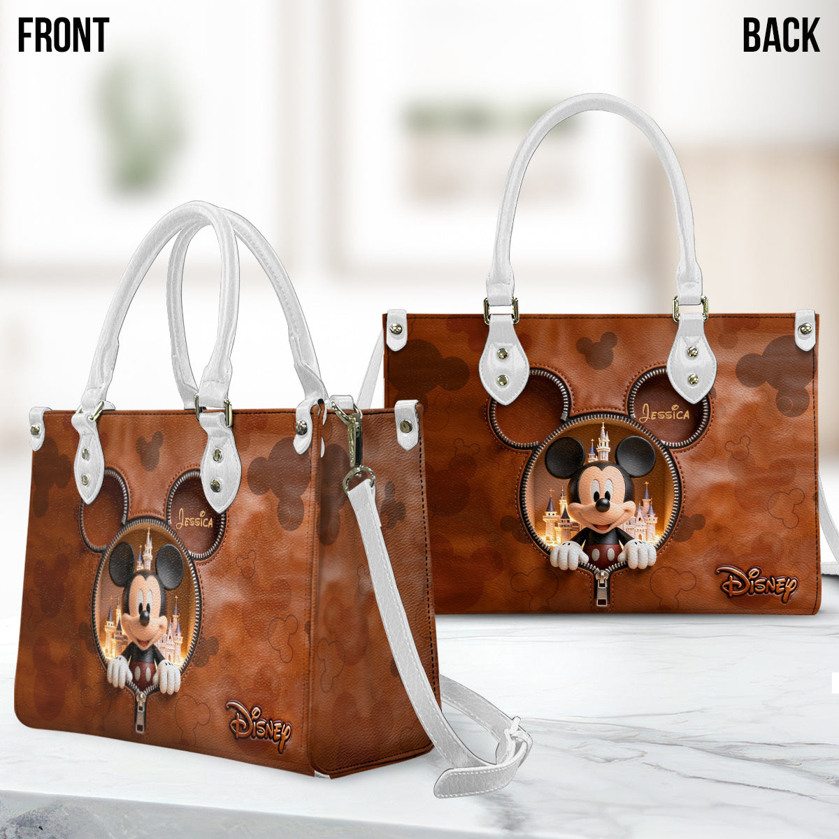 Magical Moments - Personalized Mouse Leather Handbag