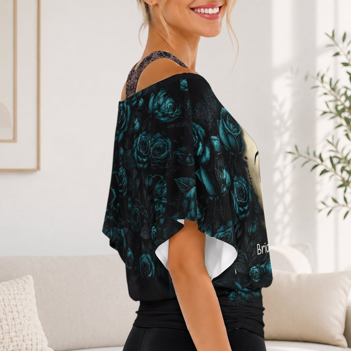 You’re Stuck With Me Forever - Personalized Nightmare Off-Shoulder Top Set