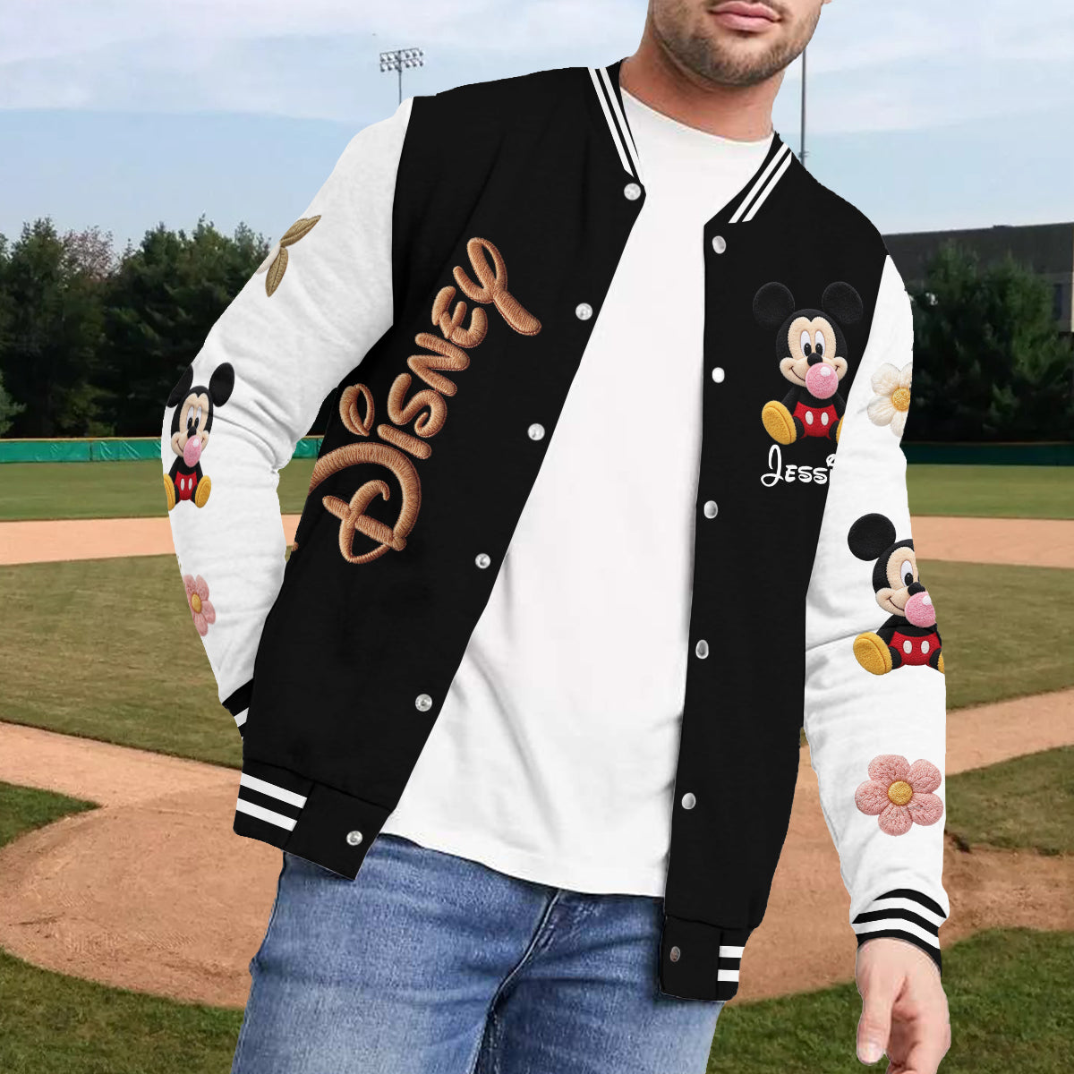 Believe In Magic - Personalized Mouse Varsity Jacket