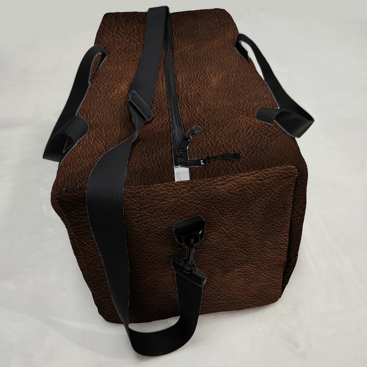 The Black Armored Commander Custom Name - Personalized The Force Duffle Bag