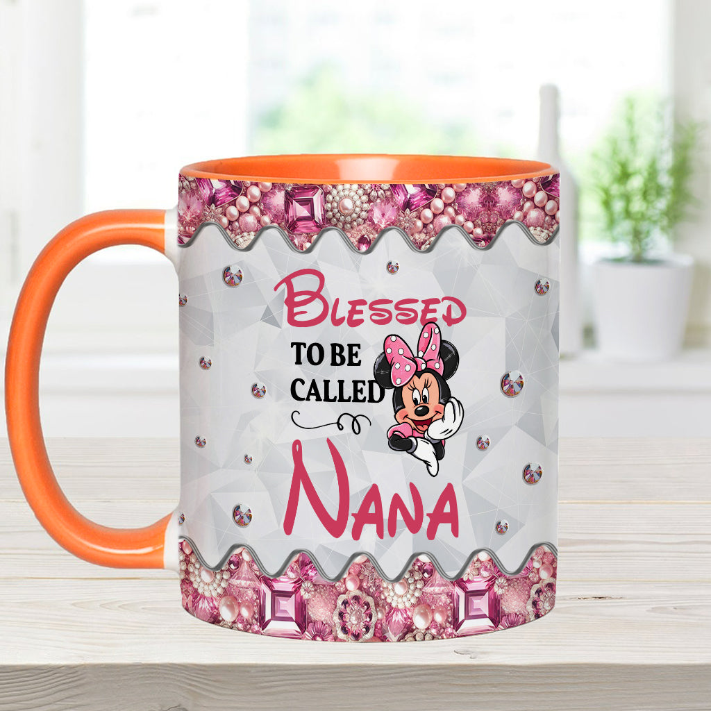 Blessed To Be Called - Personalized Grandma Accent Mug