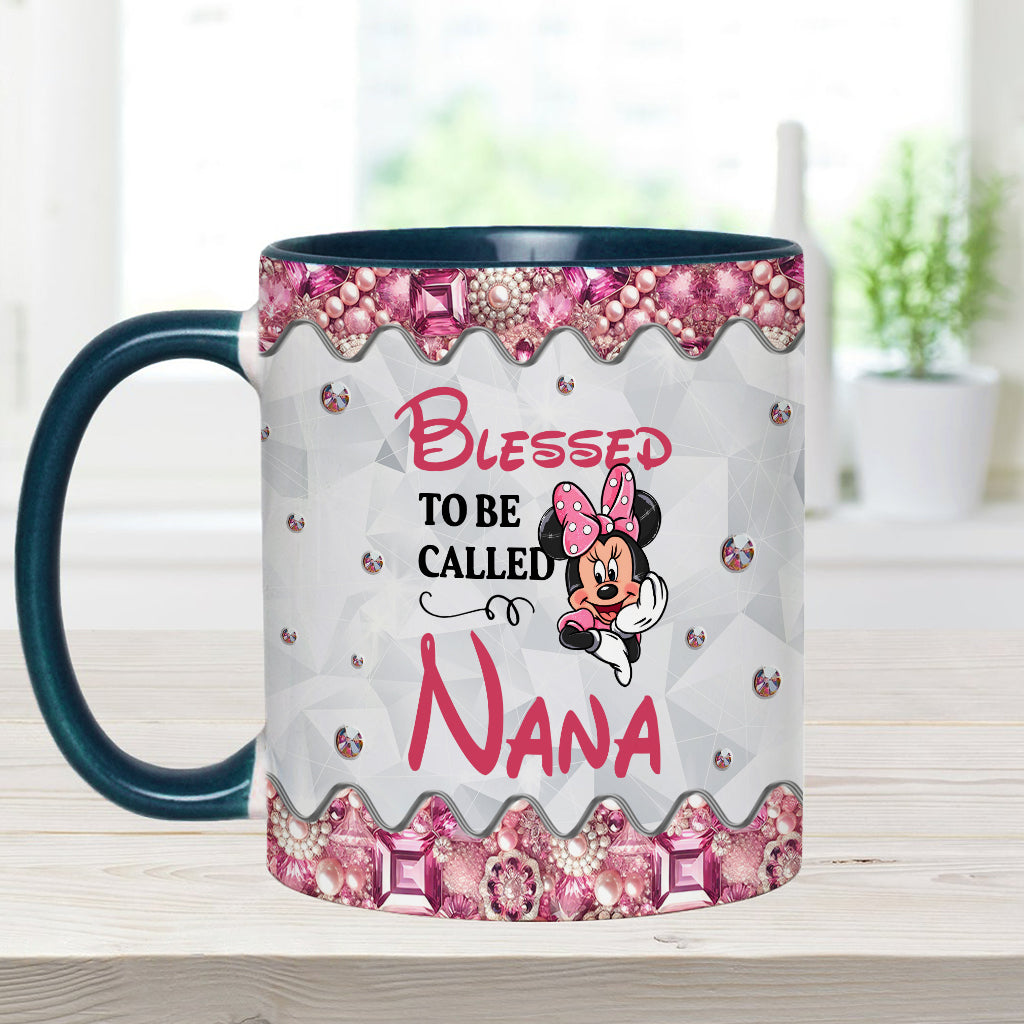Blessed To Be Called - Personalized Grandma Accent Mug