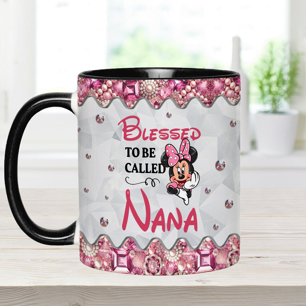 Blessed To Be Called - Personalized Grandma Accent Mug