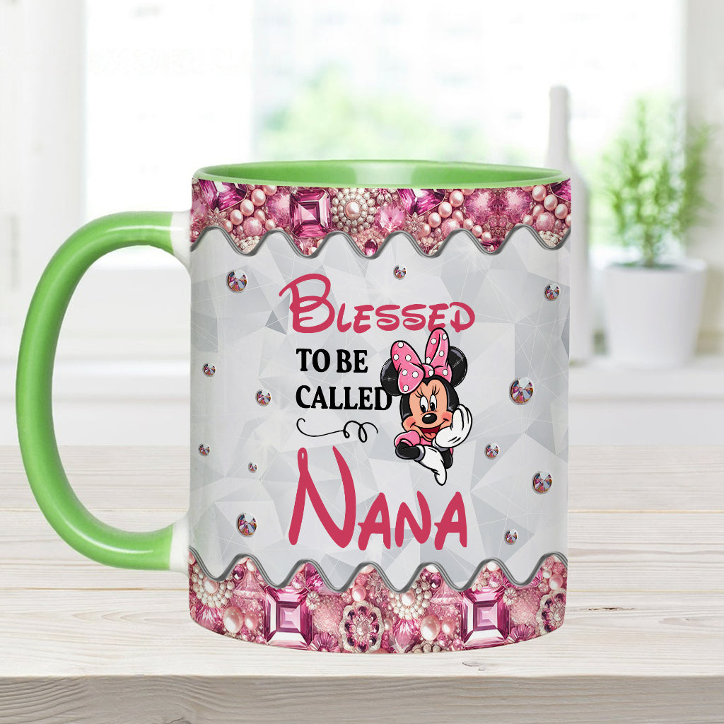 Blessed To Be Called - Personalized Grandma Accent Mug