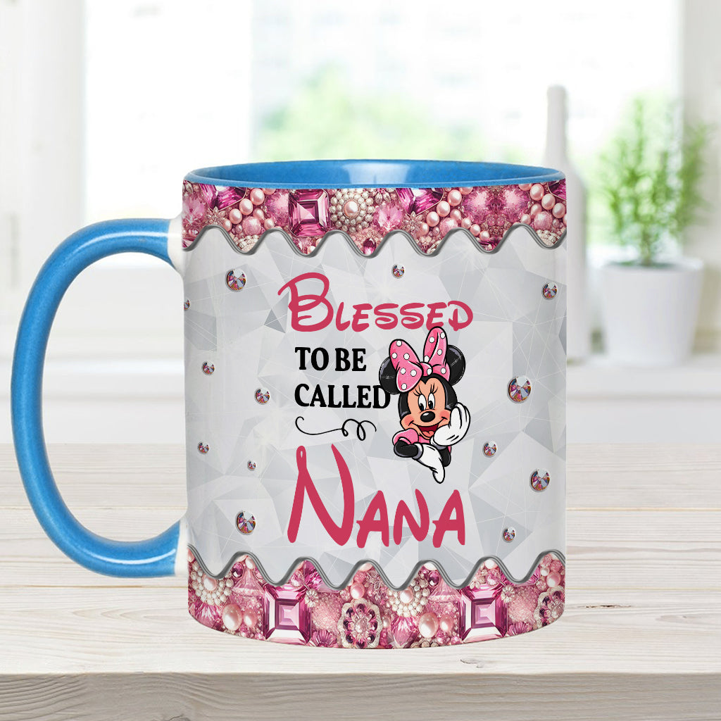 Blessed To Be Called - Personalized Grandma Accent Mug