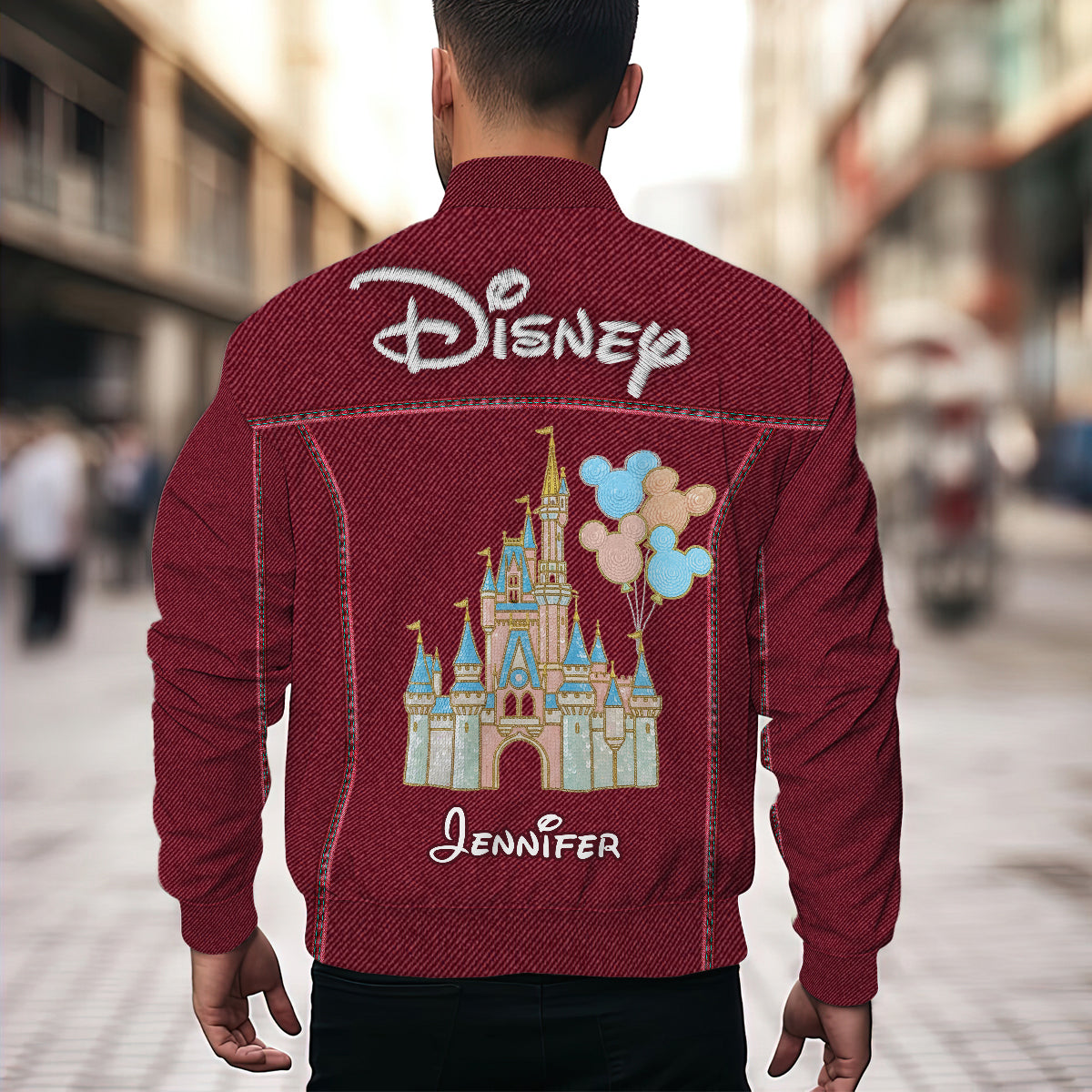 The Magical Castle - Personalized Mouse Bomber Jacket