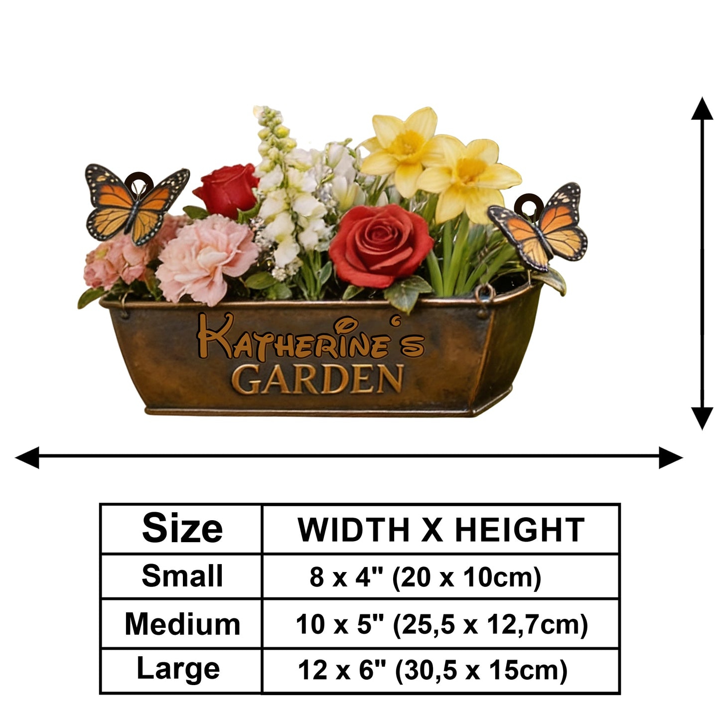 Fairy Garden - Personalized Flying Fairy Wooden Wall Mount Sign