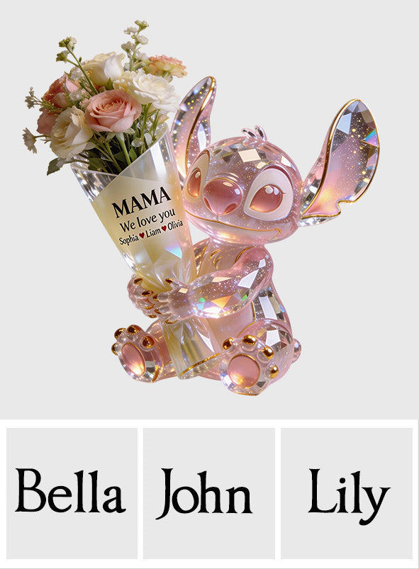 Cute Alien Mom - Personalized Ohana Acrylic Pot