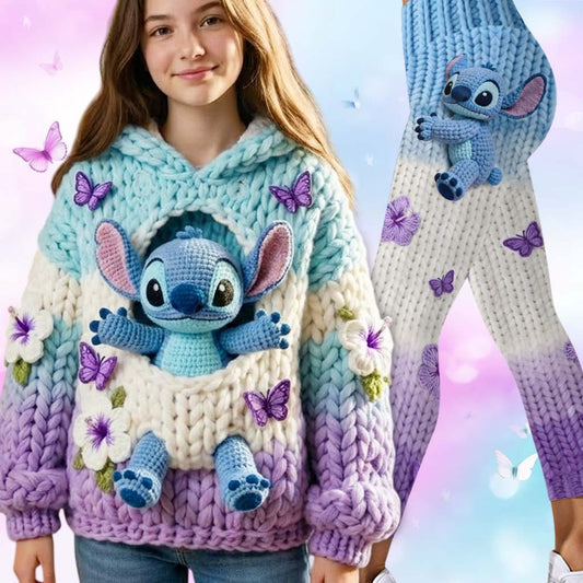 Blue Ohana - Personalized Ohana Hoodie and Leggings