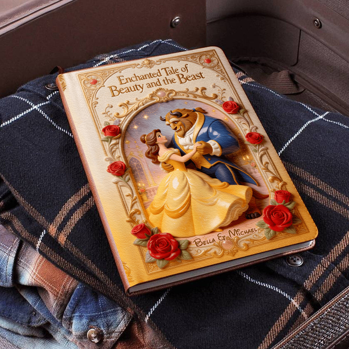 Tale As Old As Time - Personalized Beauty And The Beast Leather Journal