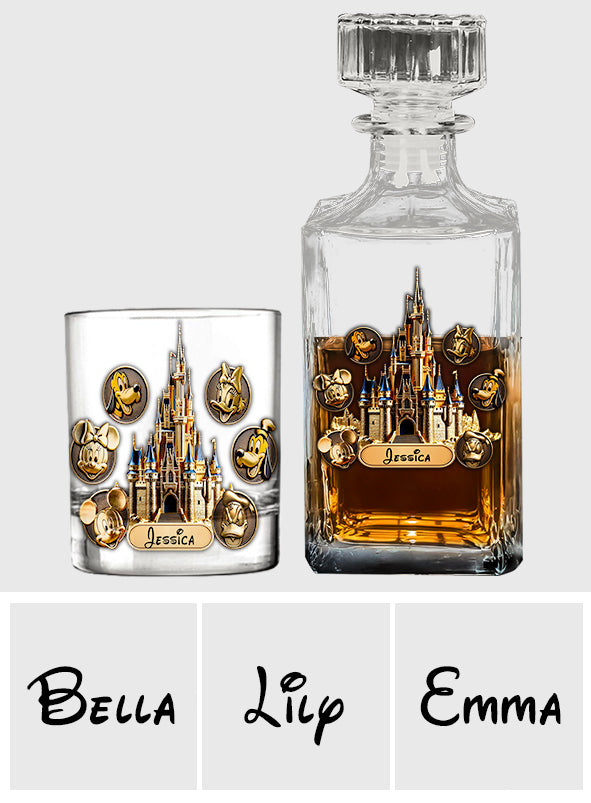 The Magical Castle - Personalized Mouse Whiskey Decanter Set