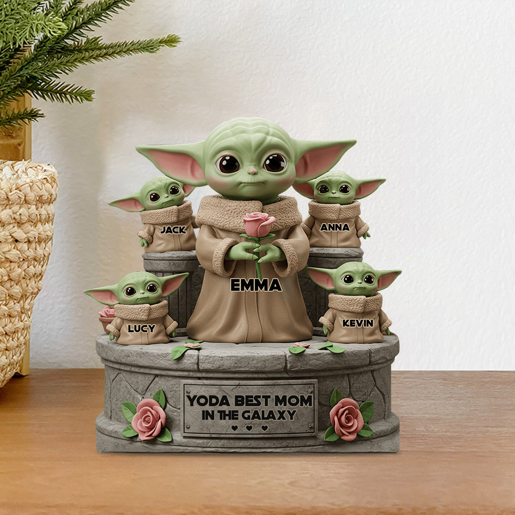 Best Mom In The Galaxy - Personalized The Force Custom Shaped Acrylic Plaque