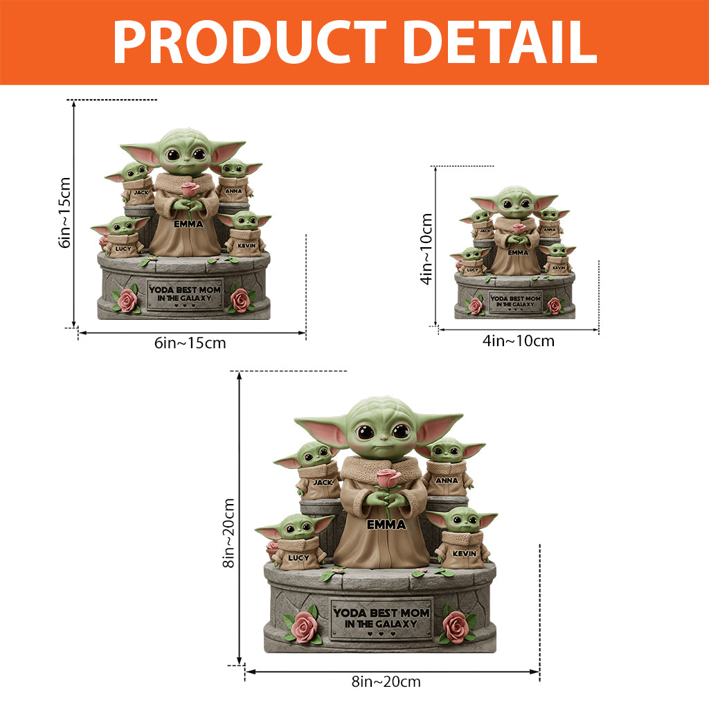 Best Mom In The Galaxy - Personalized The Force Custom Shaped Acrylic Plaque