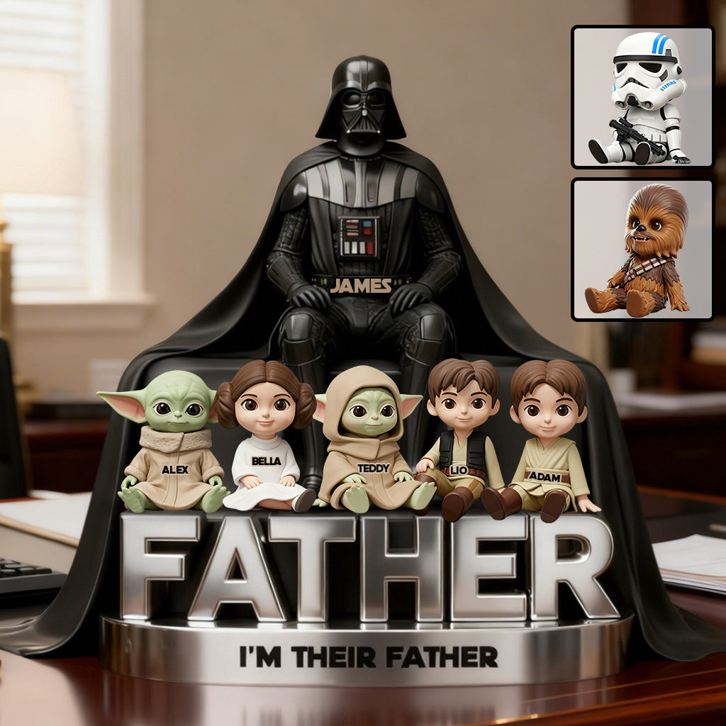 I'm Their Father - Personalized The Force Custom Shaped Acrylic Plaque