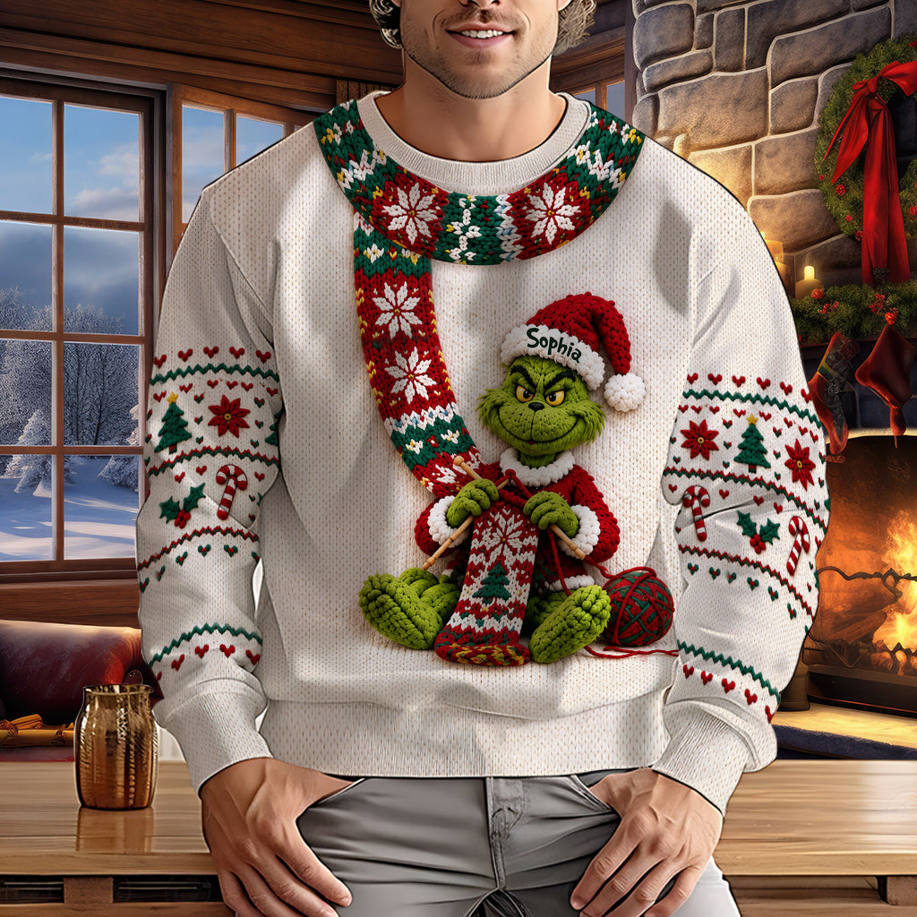 Merry Christmas - Personalized Stole Christmas Ugly Sweater