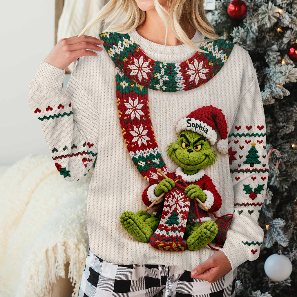 Merry Christmas - Personalized Stole Christmas Ugly Sweater