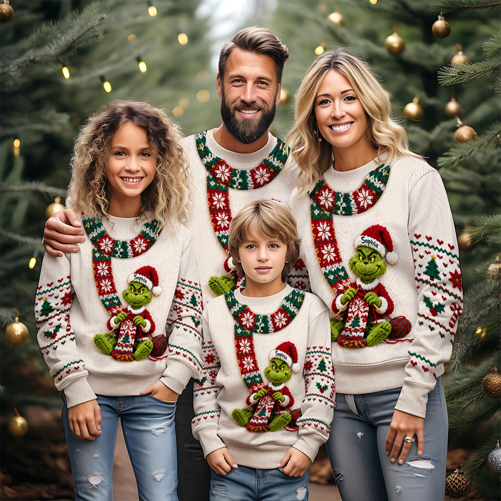 Merry Christmas - Personalized Stole Christmas Ugly Sweater