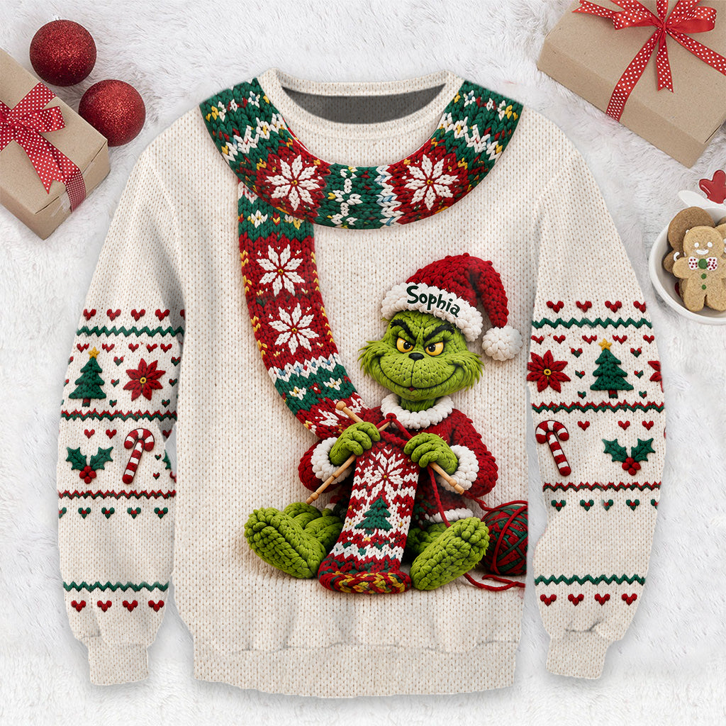 Merry Christmas - Personalized Stole Christmas Ugly Sweater