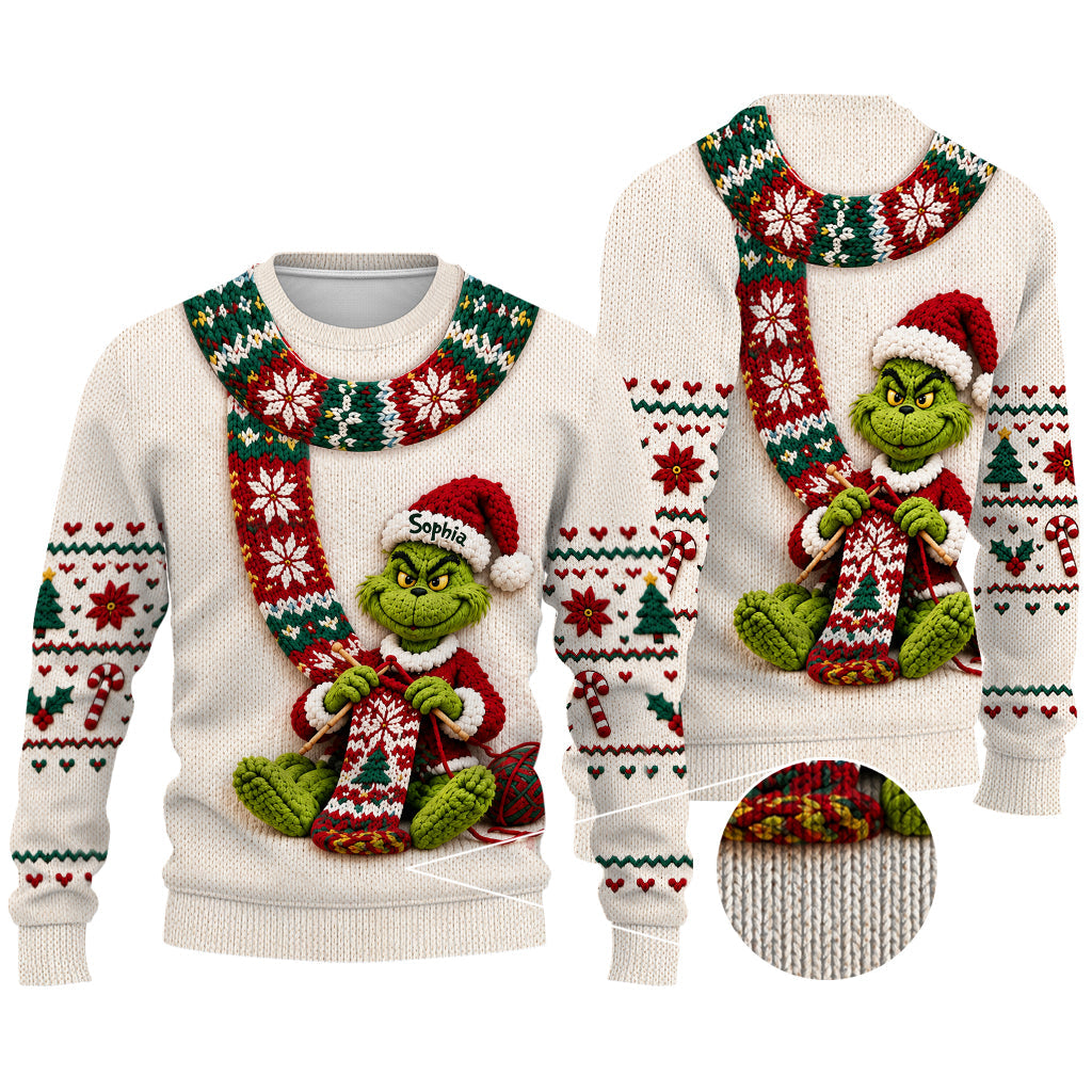 Merry Christmas - Personalized Stole Christmas Ugly Sweater