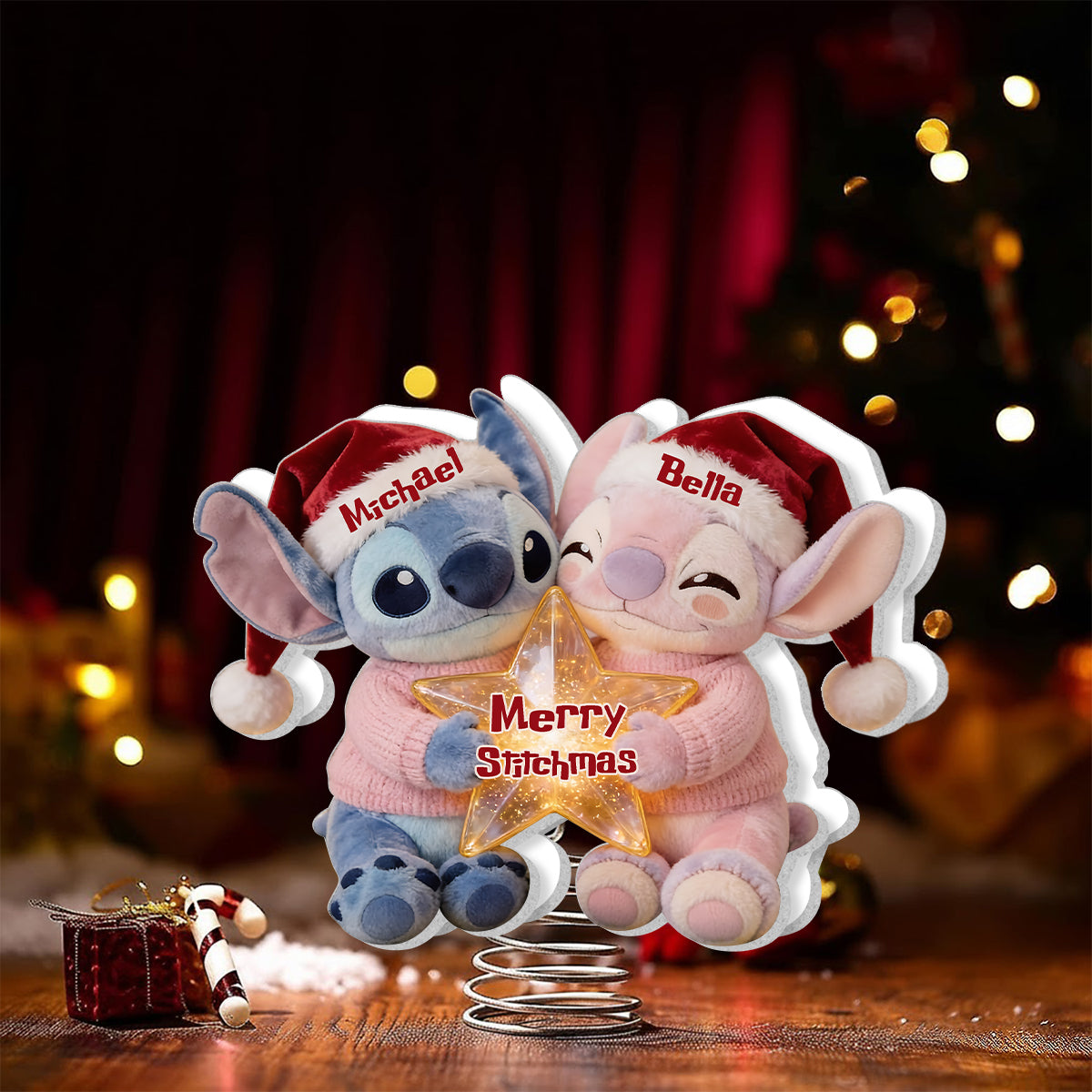 I'm Yours. No Returns Or Refunds - Personalized Ohana LED Light Tree Topper