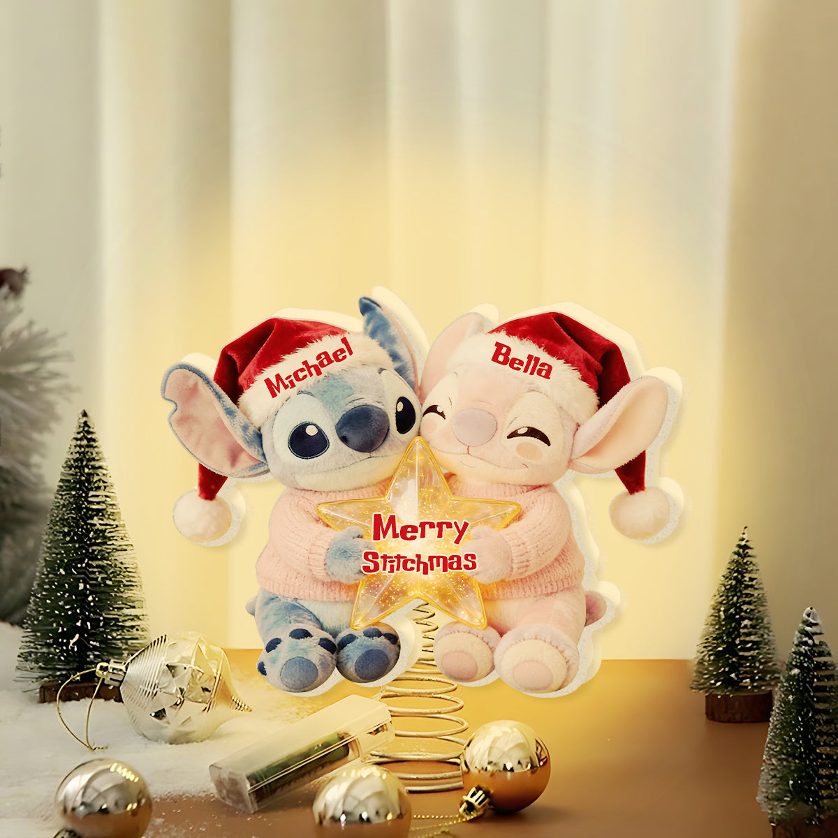 I'm Yours. No Returns Or Refunds - Personalized Ohana LED Light Tree Topper