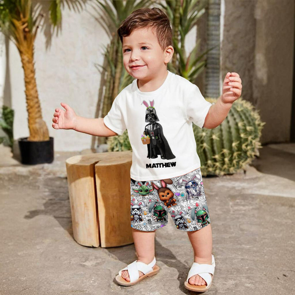 Happy Easter - Personalized Kid Kid T-shirt & Shorts