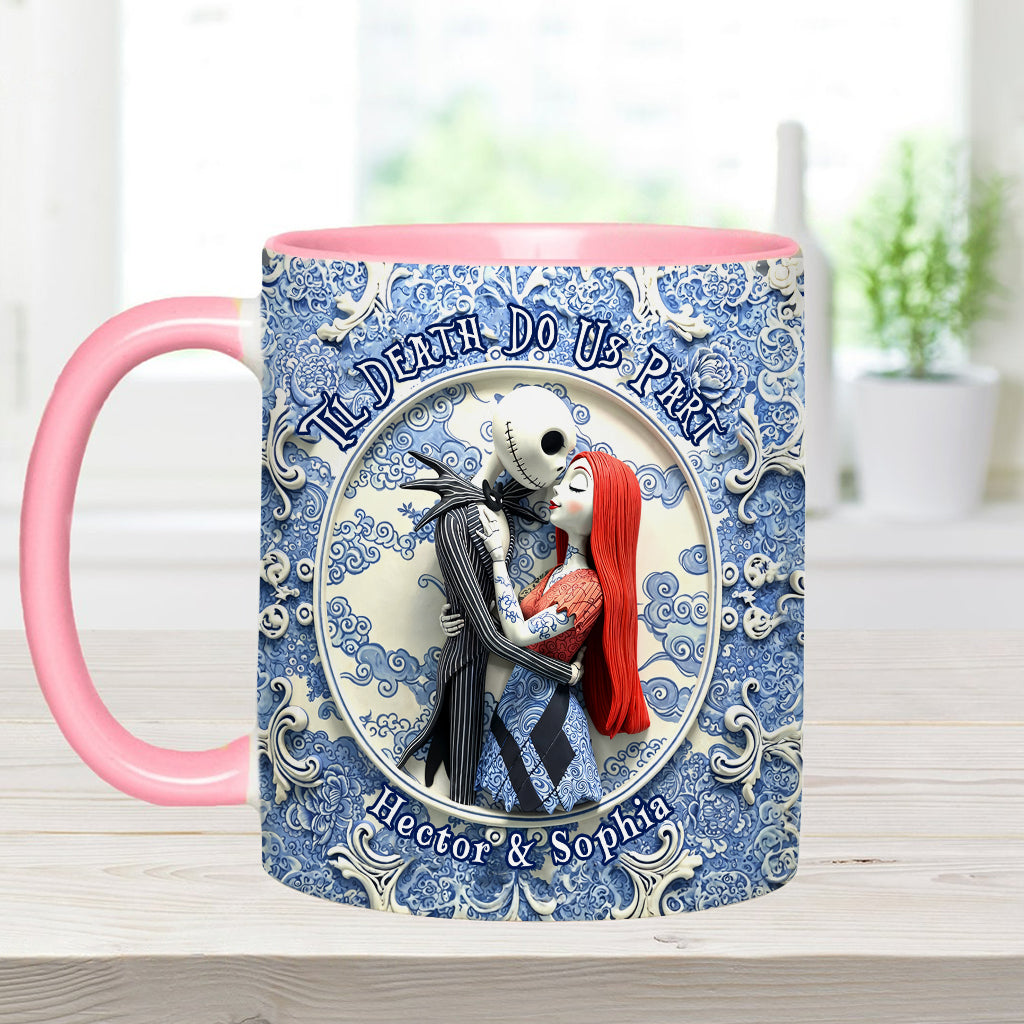 Til Death Do Us Part - Personalized Nightmare Accent Mug
