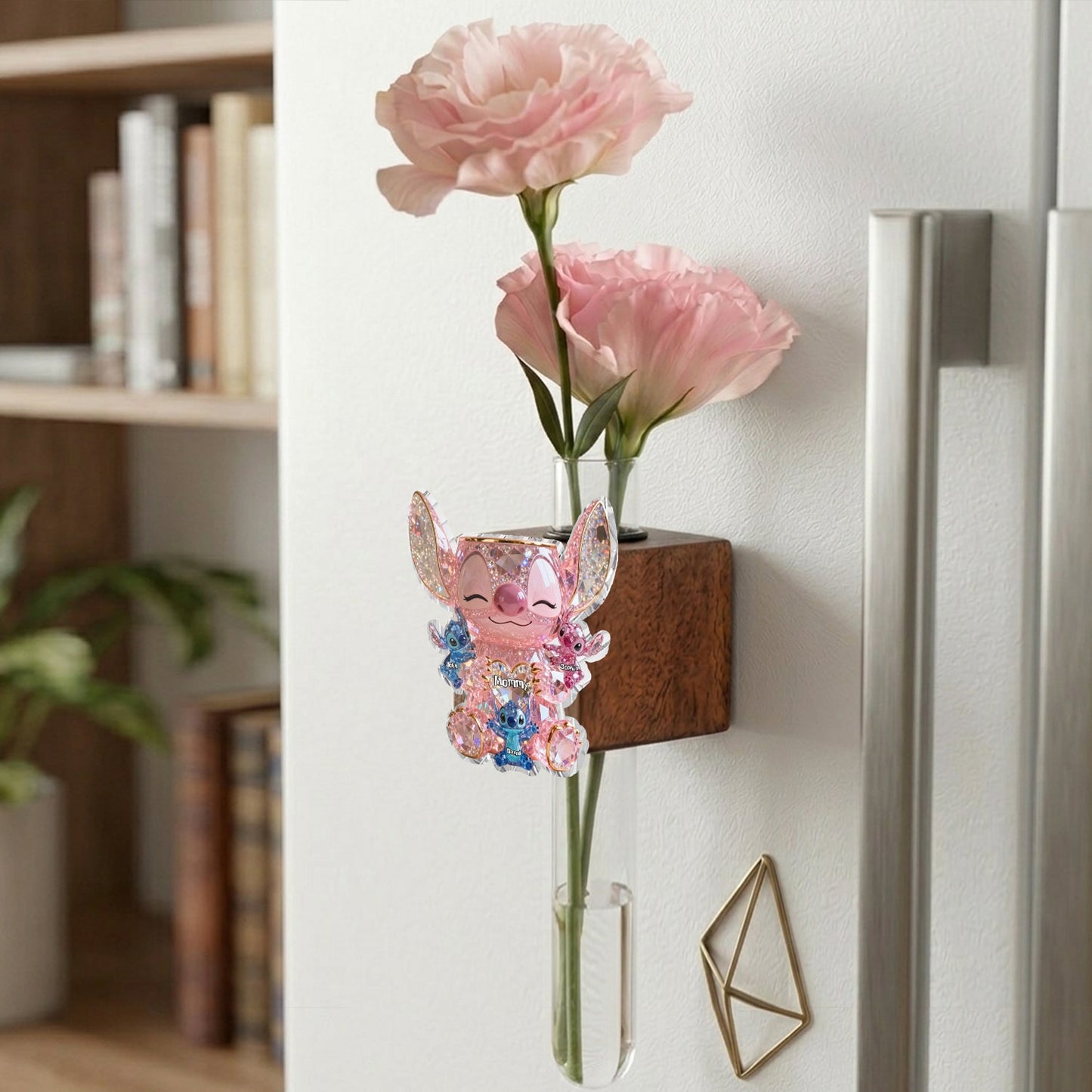Cute Sparkling Alien - Personalized Ohana Magnetic Flower Vase