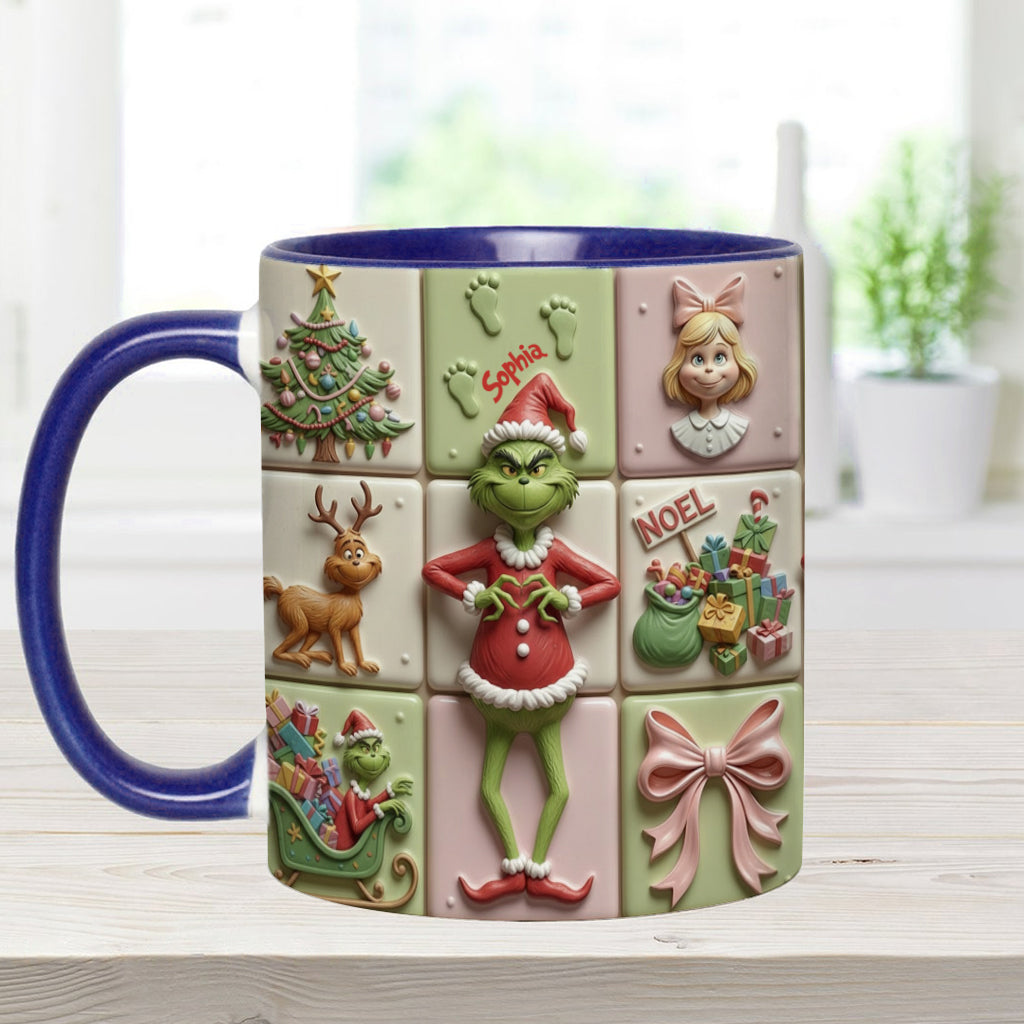 Merry Christmas - Personalized Stole Christmas Accent Mug