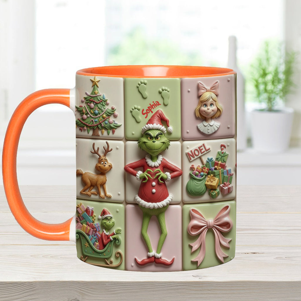 Merry Christmas - Personalized Stole Christmas Accent Mug