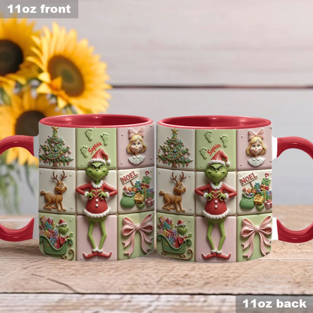 Merry Christmas - Personalized Stole Christmas Accent Mug