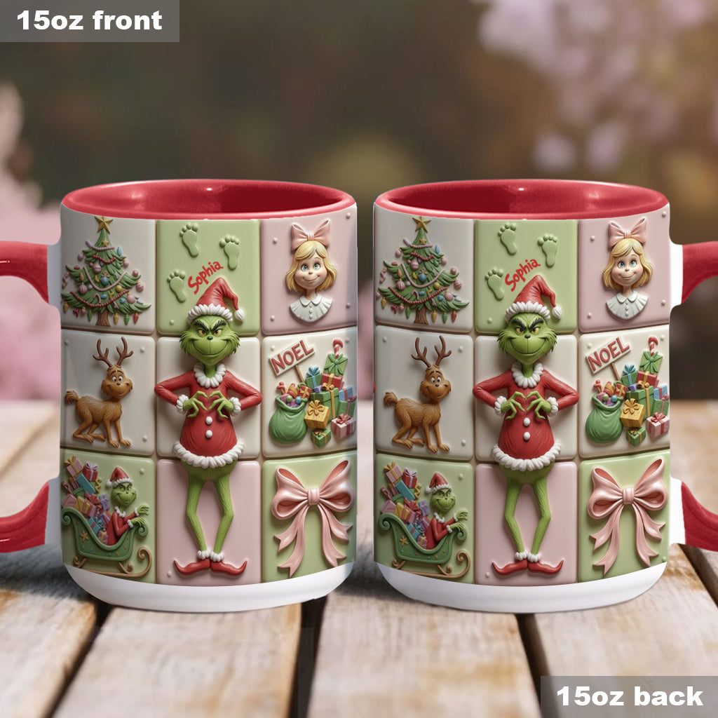 Merry Christmas - Personalized Stole Christmas Accent Mug