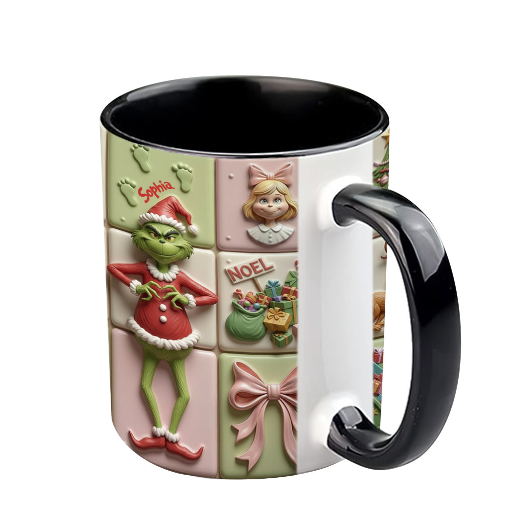 Merry Christmas - Personalized Stole Christmas Accent Mug