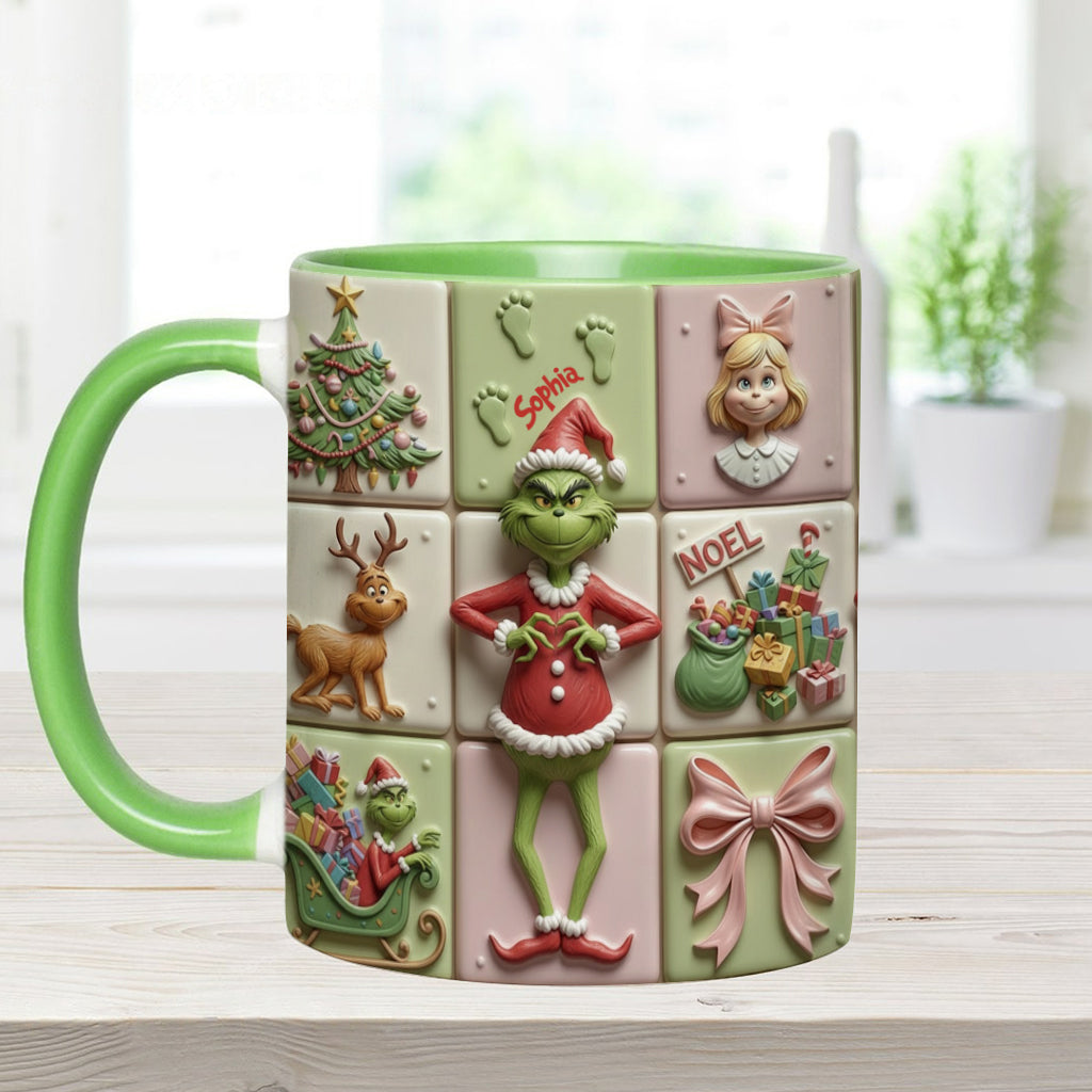 Merry Christmas - Personalized Stole Christmas Accent Mug