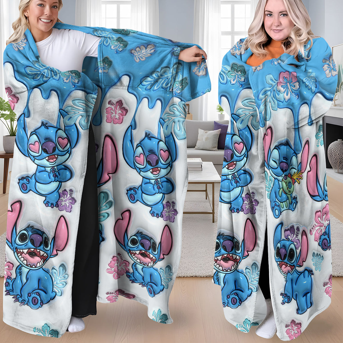Ohana Means Family - Personalized Ohana Wearable Blanket