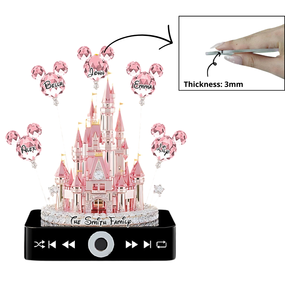 Merry Christmas To Family - Personalized Mouse Music Ornament