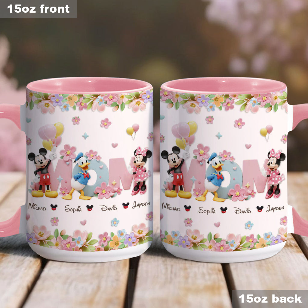 I Love You Mom - Personalized Mouse Accent Mug