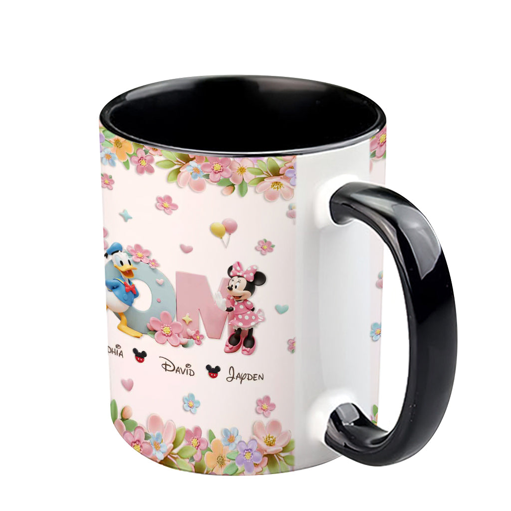 I Love You Mom - Personalized Mouse Accent Mug