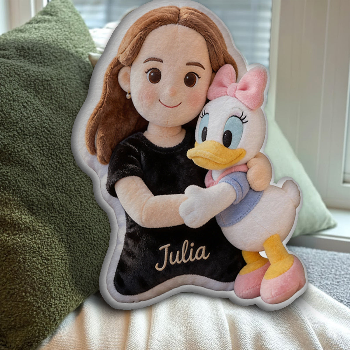 Magic Friends - Personalized Mouse Faux Fur Shaped Pillow