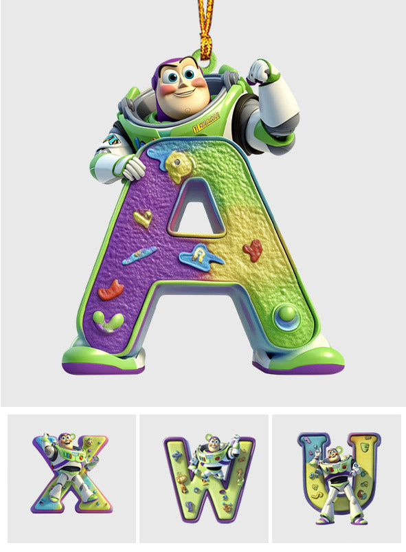Funny Letter Ornament - Personalized Ornament