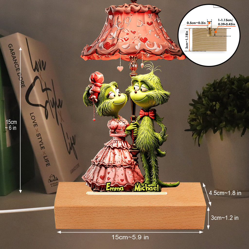 You And Me We Got This - Personalized Stole Christmas Shaped Plaque Light Base