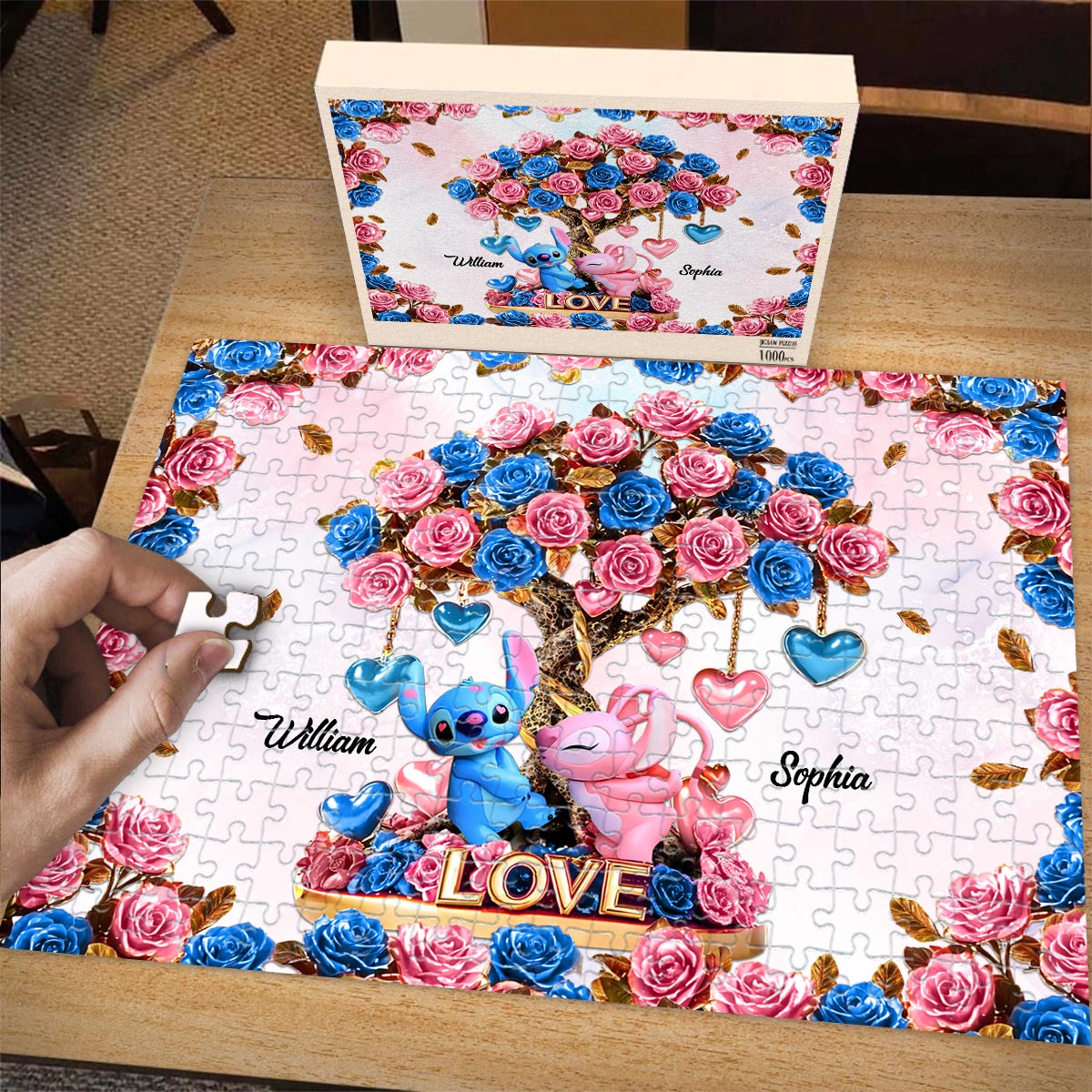 Tree Of Love - Personalized Ohana Jigsaw Puzzle
