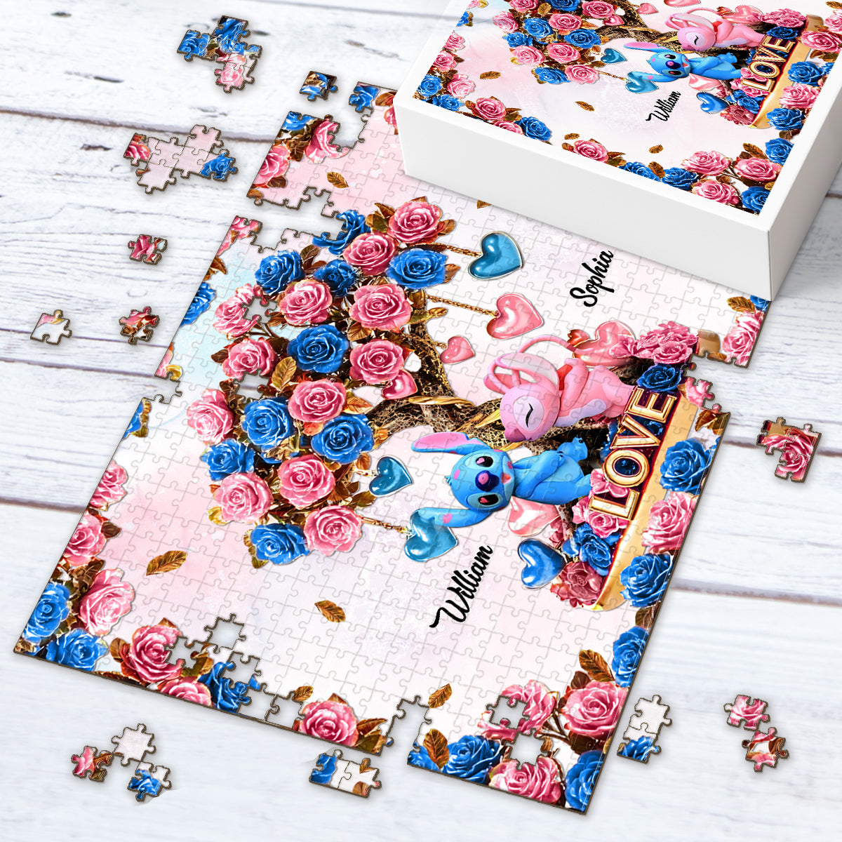 Tree Of Love - Personalized Ohana Jigsaw Puzzle