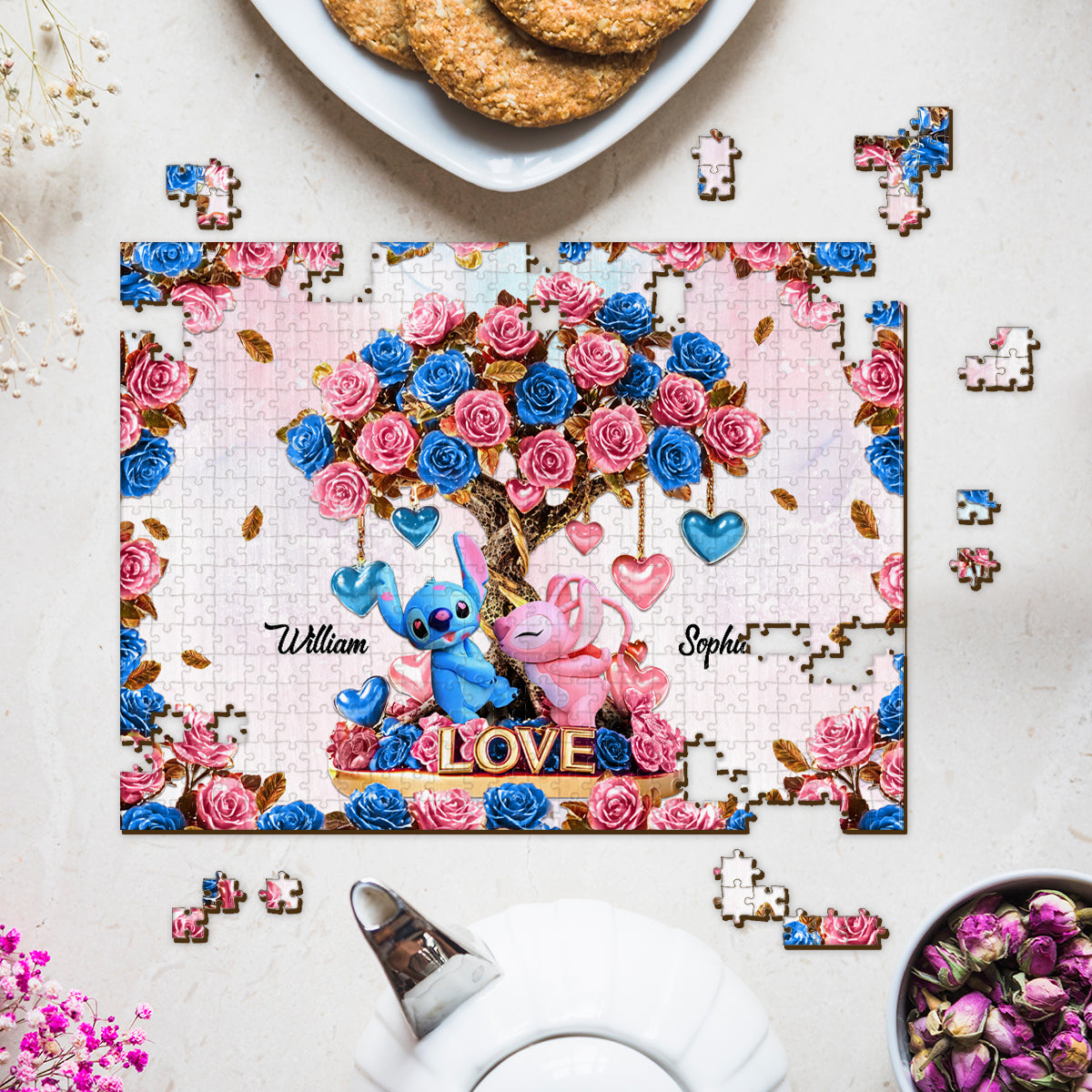 Tree Of Love - Personalized Ohana Jigsaw Puzzle
