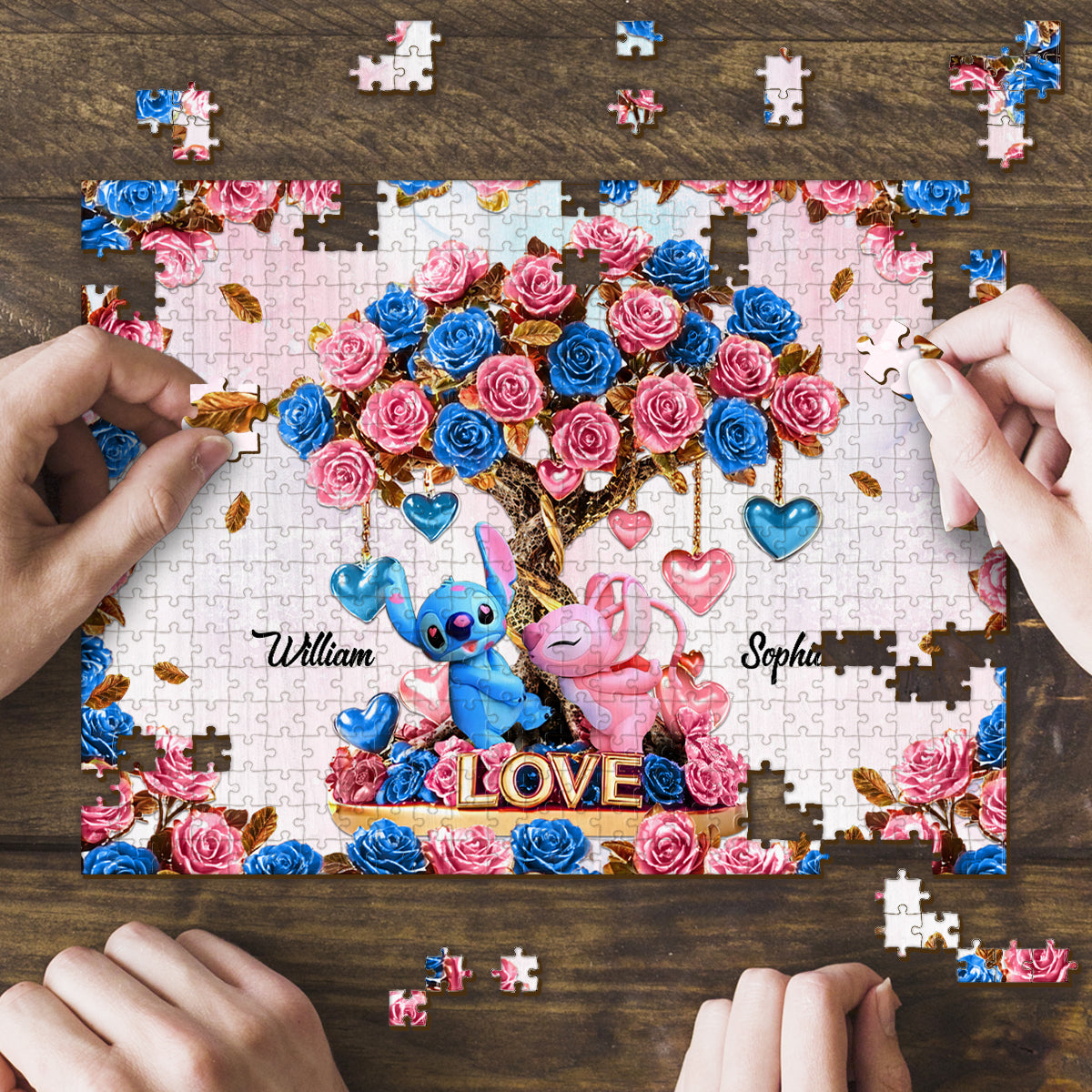 Tree Of Love - Personalized Ohana Jigsaw Puzzle
