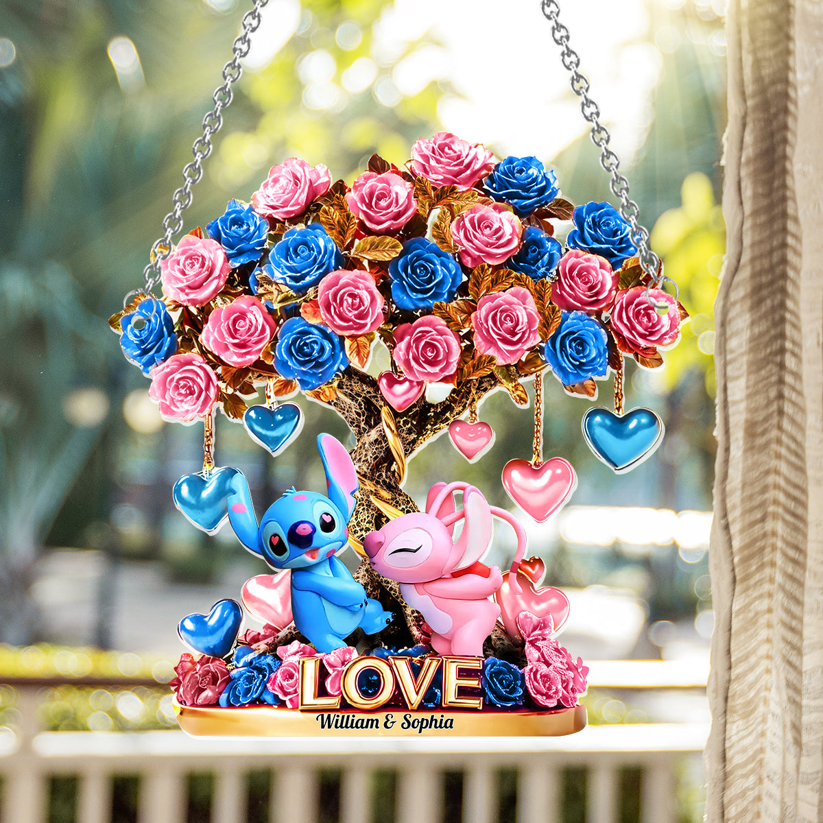 Tree Of Love - Personalized Ohana Window Hanging Suncatcher Ornament